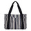 TOPTIE Classic Striped Canvas Handbag 15-3/4 x 11 inches, Women Tote Bag, Thickened for Daily Use