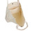 TOPTIE Heavy Canvas Shoulder Bag with Sides Patch Pockets, Large White Tote Shoulder Bag for School, Grocery, Shopping