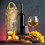 TOPTIE Jute Wine Bottle Bag for 750ML, Burlap Party Gift Bag with Wooden Handles and Transparent PVC Film