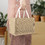 TOPTIE 6 PCS Mini Jute Tote Bags Burlap Bridesmaid Bags Beach Bag Reusable Grocery Bags