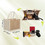 TOPTIE 6 PCS Mini Jute Tote Bags Burlap Bridesmaid Bags Beach Bag Reusable Grocery Bags