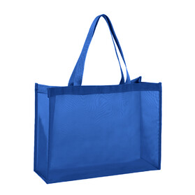 TOPTIE Large Mesh Tote Bag Lightweight Transparent Shopping Bag with Strong Weight Capacity