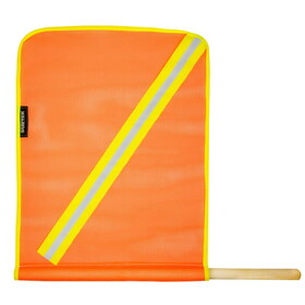 Surtek 137606 Safety Flag Mesh With Reflective And Wood Stem