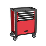 Urrea HD28M4 Mobile Cabinet 4 Drawers Red And Black 28