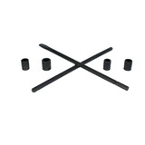 Urrea LLC18MJ Sae And Metric Black Multifunctional Cross Lug Wrench Set, 5 Piece