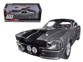 Greenlight 12909  1967 Ford Mustang Custom "Eleanor" Gray Metallic with Black Stripes "Gone in 60 Seconds" (2000) Movie 1/18 Diecast Model Car