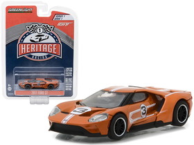 Greenlight 13200F  2017 Ford GT #3 Brown (Tribute to 1967 Ford GT40 MK IV #3) "Racing Heritage" Series 1 1/64 Diecast Model Car