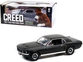 Greenlight 13611  1967 Ford Mustang Coupe Matt Black (Adonis Creed"'s) "Creed" (2015) Movie 1/18 Diecast Model Car