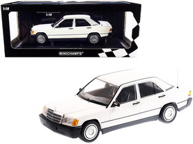 Minichamps 155037002  1982 Mercedes Benz 190E (W201) White Limited Edition to 702 pieces Worldwide 1/18 Diecast Model Car