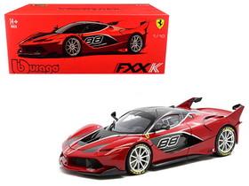 Bburago Ferrari FXX-K #88 Red Signature Series 1/18 Diecast Model Car