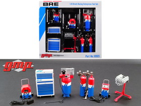 GMP 18905  6 piece Garage Shop Tools Set #1 "Brock Racing Enterprises" (BRE) 1/18 Diecast Replica
