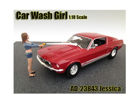 American Diorama 23843  Car Wash Girl Jessica Figurine for 1/18 Scale Models