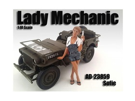 American Diorama 23859  Lady Mechanic Sofie Figure For 1:18 Scale Models