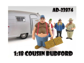 American Diorama 23874  Cousin Budford "Trailer Park" Figure For 1:18 Scale Diecast Model Cars