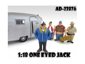 American Diorama 23876  One Eyed Jack "Trailer Park" Figure For 1:18 Scale Diecast Model Cars
