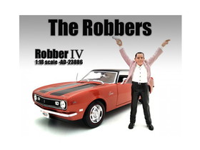 American Diorama 23886  "The Robbers" Robber IV Figure For 1:18 Scale Models