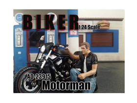 American Diorama 23915  Biker Motorman Figure For 1:24 Scale Models