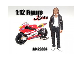 American Diorama 23994  Biker Kato Figure / Figure For 1:12 Scale Motorcycles