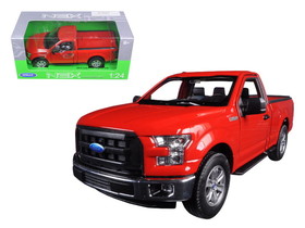 Welly 24063r  2015 Ford F-150 Regular Cab Pickup Truck Red 1/24-1/27 Diecast Model Car