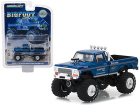 Greenlight 29934  1974 Ford F-250 Monster Truck Bigfoot #1 Blue "The Original Monster Truck" (1979) Hobby Exclusive 1/64 Diecast Model Car