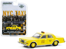 Greenlight 30199  1984 Dodge Diplomat Yellow "NYC Taxi" (New York City) "Hobby Exclusive" 1/64 Diecast Model Car