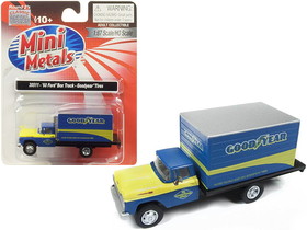 Classic Metal Works 30511  1960 Ford Box Truck "Goodyear" Blue 1/87 (HO) Scale Model