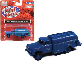 Classic Metal Works 30553  1960 Ford Tank Truck "Dixie Gas Corp." Blue 1/87 (HO) Scale Model