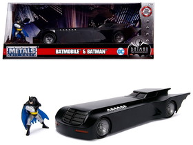 Jada 30916  Batmobile with Batman Diecast Figure "Animated Series" DC Comics Series 1/24 Diecast Model Car