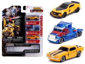 Jada 31125  "Transformers" 3 piece Set "Nano Hollywood Rides" Series 1 Diecast Models