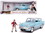 Jada 31127  1959 Ford Anglia Light Blue (Weathered) with Harry Potter Diecast Figurine 1/24 Diecast Model Car