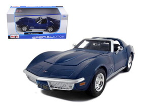 Maisto 1970 Chevrolet Corvette Blue 1/24 Diecast Model Car