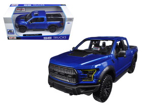 Maisto 2017 Ford Raptor Pickup Truck Blue 1/24 Diecast Model Car