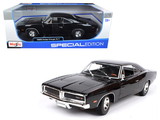 Maisto 1969 Dodge Charger R/T Black 1/18 Diecast Model Car