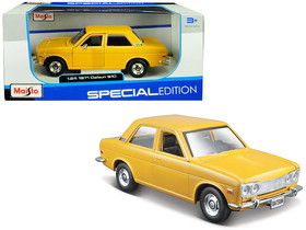 Maisto 31518y  1971 Datsun 510 Yellow "Special Edition" 1/24 Diecast Model Car