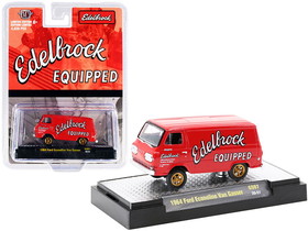 M2 31600-GS07  1964 Ford Econoline Van Gasser Bright Red "Edelbrock Equipped" Limited Edition to 4620 pieces Worldwide 1/64 Diecast Model Car