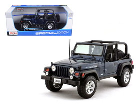 Maisto Jeep Wrangler Rubicon Deep Blue 1/18 Diecast Model Car