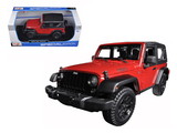 Maisto 2014 Jeep Wrangler Willys Red 1/18 Diecast Model Car