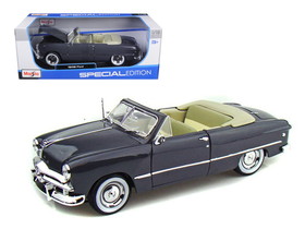 Maisto 31682gry  1949 Ford Convertible Gray 1/18 Diecast Model Car