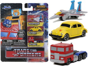 Jada 31761  "Transformers" 3 piece Set Release 2 "Nano Hollywood Rides" Diecast Models