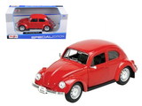 Maisto 1973 Volkswagen Beetle Red 1/24 Diecast Model Car