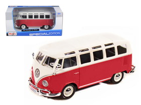 Maisto Volkswagen Samba Bus Red 1/25 Diecast Model Car