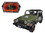 Maisto 32190grn  Jeep Wrangler Rubicon Harley Davidson Green 1/27 Diecast Model