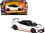 Maisto 32536w  2018 Acura NSX Pearl White with Carbon Top "Exotics" 1/24 Diecast Model Car