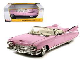 Maisto 36813pi  1959 Cadillac Eldorado Biarritz Convertible Pink 1/18 Diecast Model Car