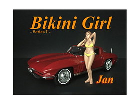 American Diorama 38165  Jan Bikini Calendar Girl Figure for 1/18 Scale Models