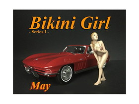 American Diorama 38169  May Bikini Calendar Girl Figure for 1/18 Scale Models