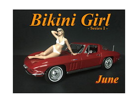 American Diorama 38170  June Bikini Calendar Girl Figurine for 1/18 Scale Models