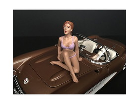 American Diorama 38173  September Bikini Calendar Girl Figurine for 1/18 Scale Models