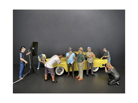 American Diorama 38209-38210-38211-38212-38213-38214-38215-38216  "Weekend Car Show" 8 piece Figurine Set for 1/18 Scale Models