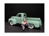 American Diorama 38237  Car Girl in Tee Michelle Figurine for 1/18 Scale Models
